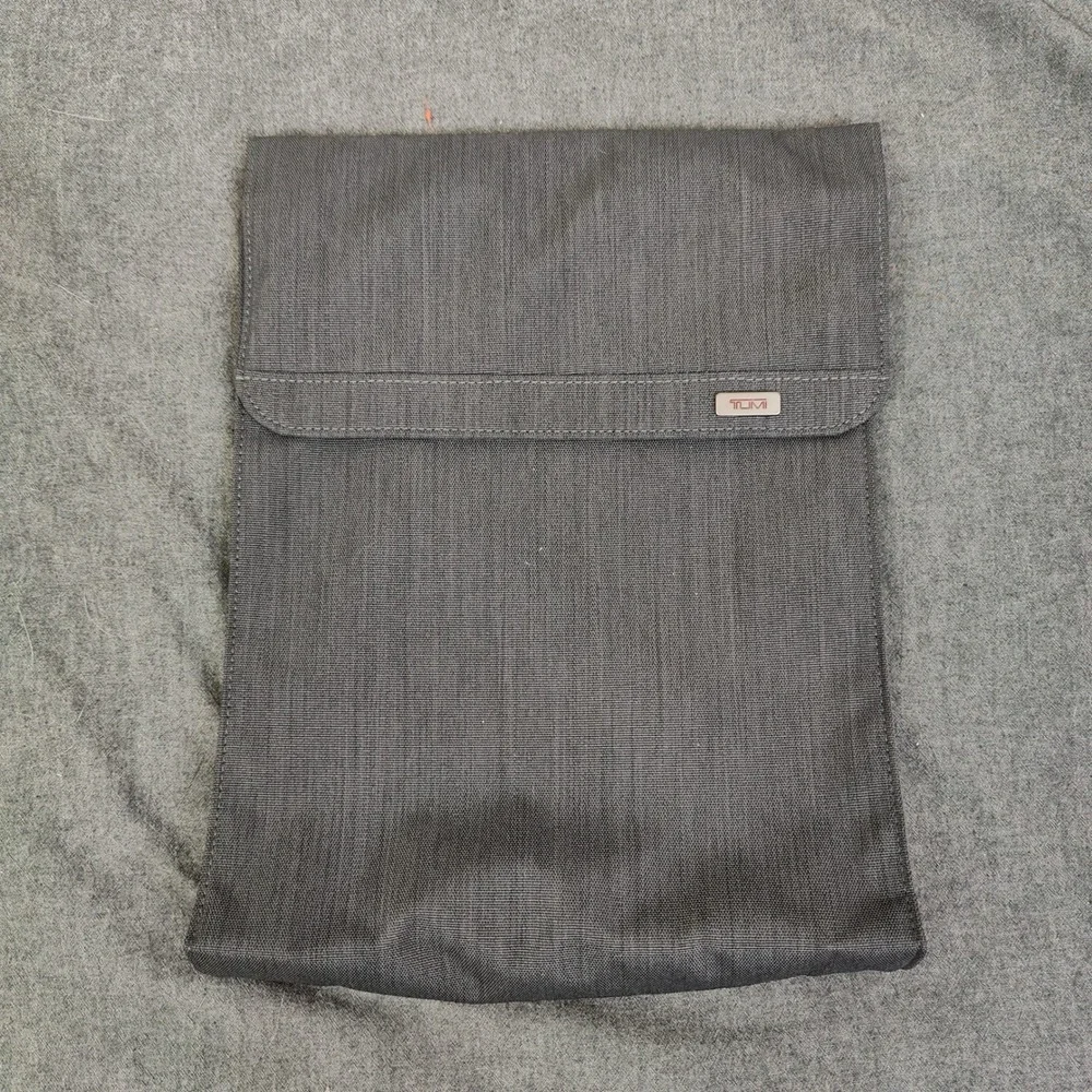 Tumi Unisex Laptop Bag Gray Accordion Flap Professional Travel Business 12948
